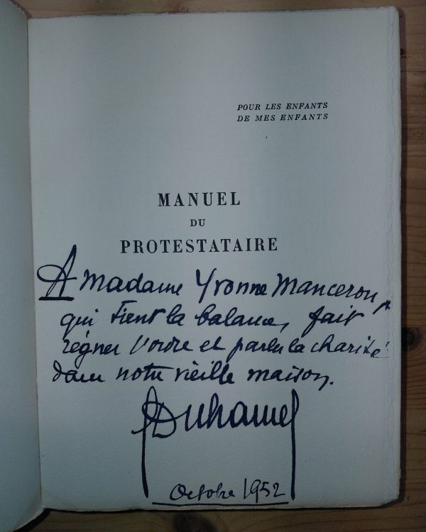 Manuel du protestataire - Georges DUHAMEL - Image 2