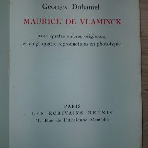 maurice-de-vlaminck_georges-duhamel_edition-originale_CL-00561_01 Maurice de Vlaminck - Georges DUHAMEL - Image 2