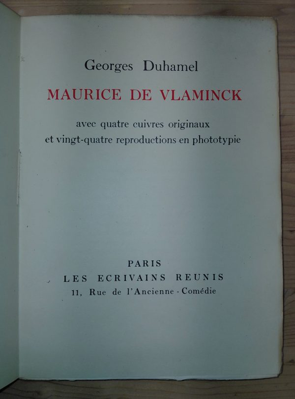 Maurice de Vlaminck - Georges DUHAMEL - Image 2