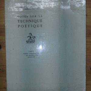 Notes sur la technique poétique (avec Charles Vildrac) - Georges DUHAMEL - Image principale