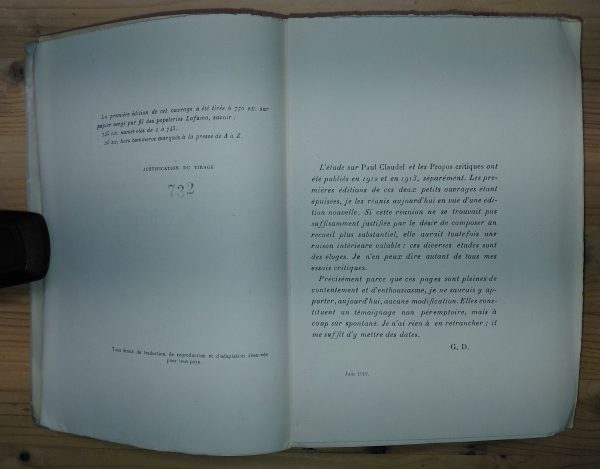 Paul Claudel suivi de Propos critiques - Georges DUHAMEL - Image 2