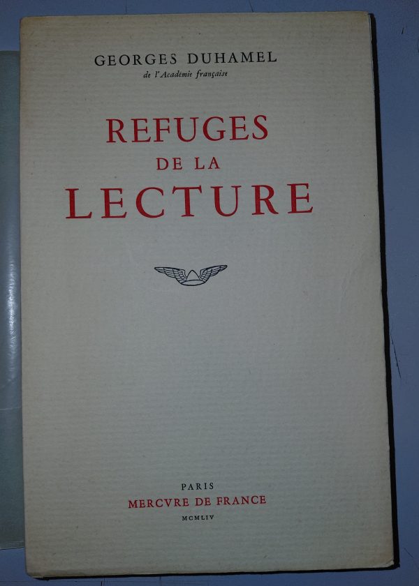 Refuges de la lecture - Georges DUHAMEL - Image principale