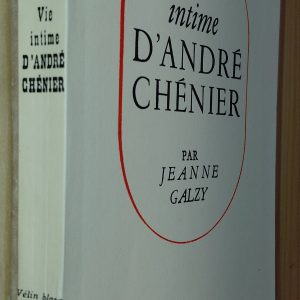 Vie intime d'André Chénier - Jeanne Galzy - Image principale