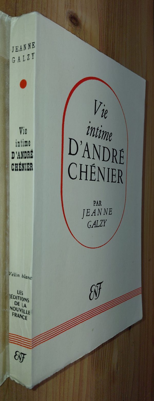 Vie intime d'André Chénier - Jeanne Galzy - Image principale