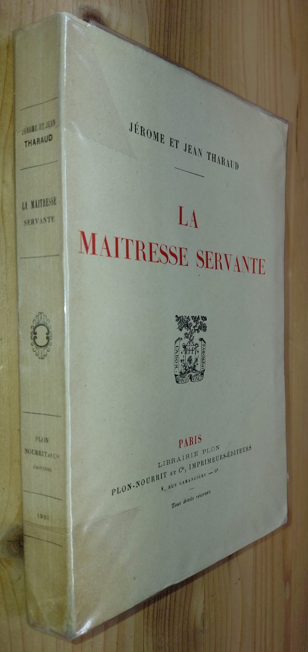 La maitresse servante - Jérôme et Jean Tharaud - Image principale