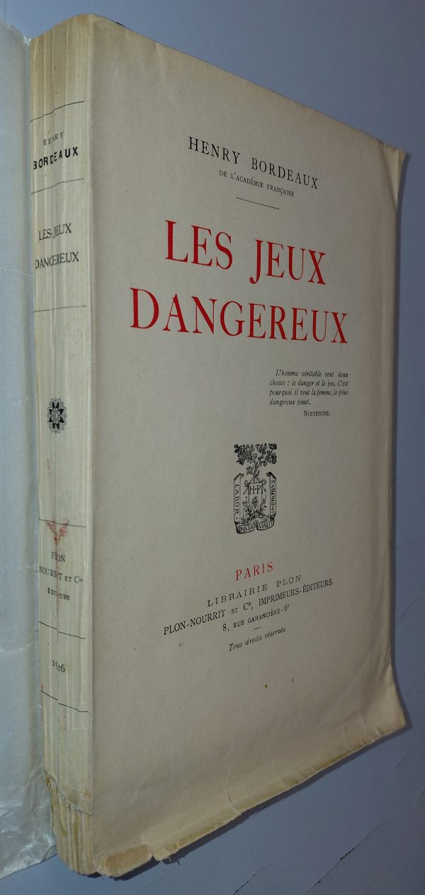 Les jeux dangereux - Jérôme et Jean Tharaud - Image principale