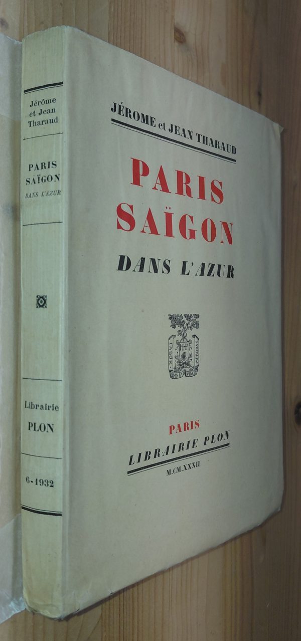 Paris-Saïgon dans l’azur - Jérôme et Jean Tharaud - Image principale