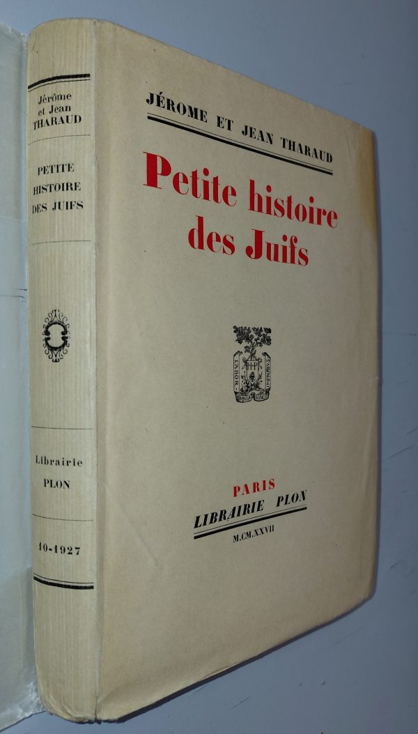 Petite histoire des Juifs - Jérôme et Jean Tharaud - Image principale