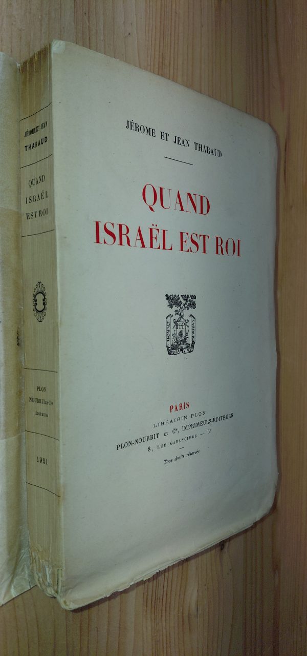 Quand Israël est roi - Jérôme et Jean Tharaud - Image principale