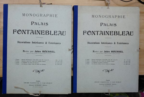 Monographie du Palais de Fontainebleau (2 chemises 1ère et 2ième partie) 223 planches - Jules ROUSSEL - Image principale