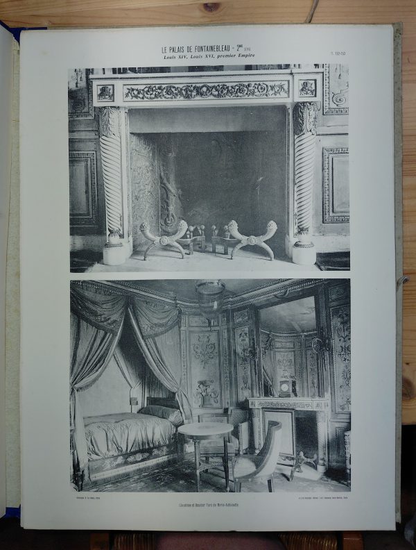 Monographie du Palais de Fontainebleau (2 chemises 1ère et 2ième partie) 223 planches - Jules ROUSSEL - Image 5
