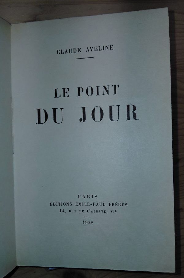Le Point du jour - Claude Aveline - Image 4