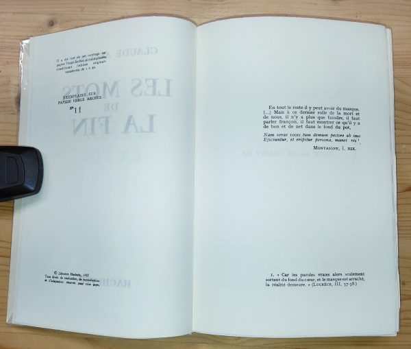 LES MOTS DE LA FIN - Claude Aveline - Image 4