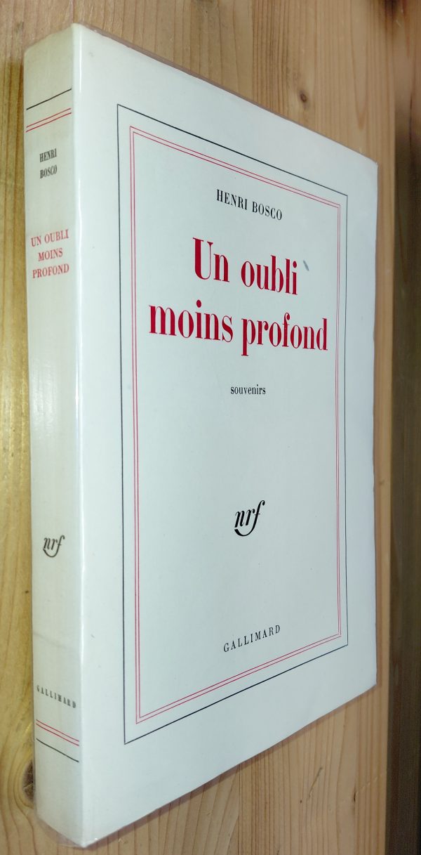 Un oubli moins profond - Henri BOSCO - Image principale